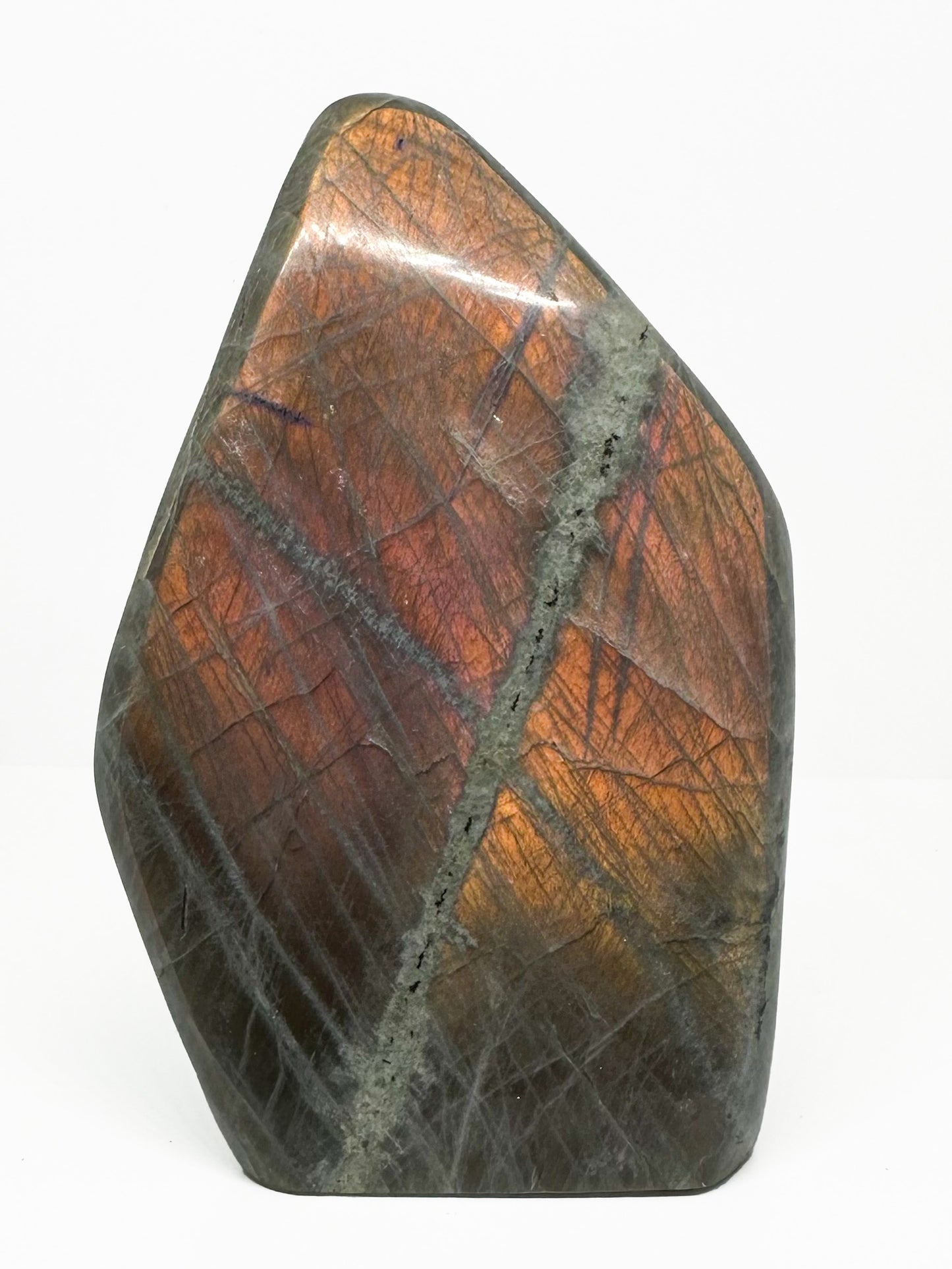 Labradorite, Red/Pink Flame Free Form LB369