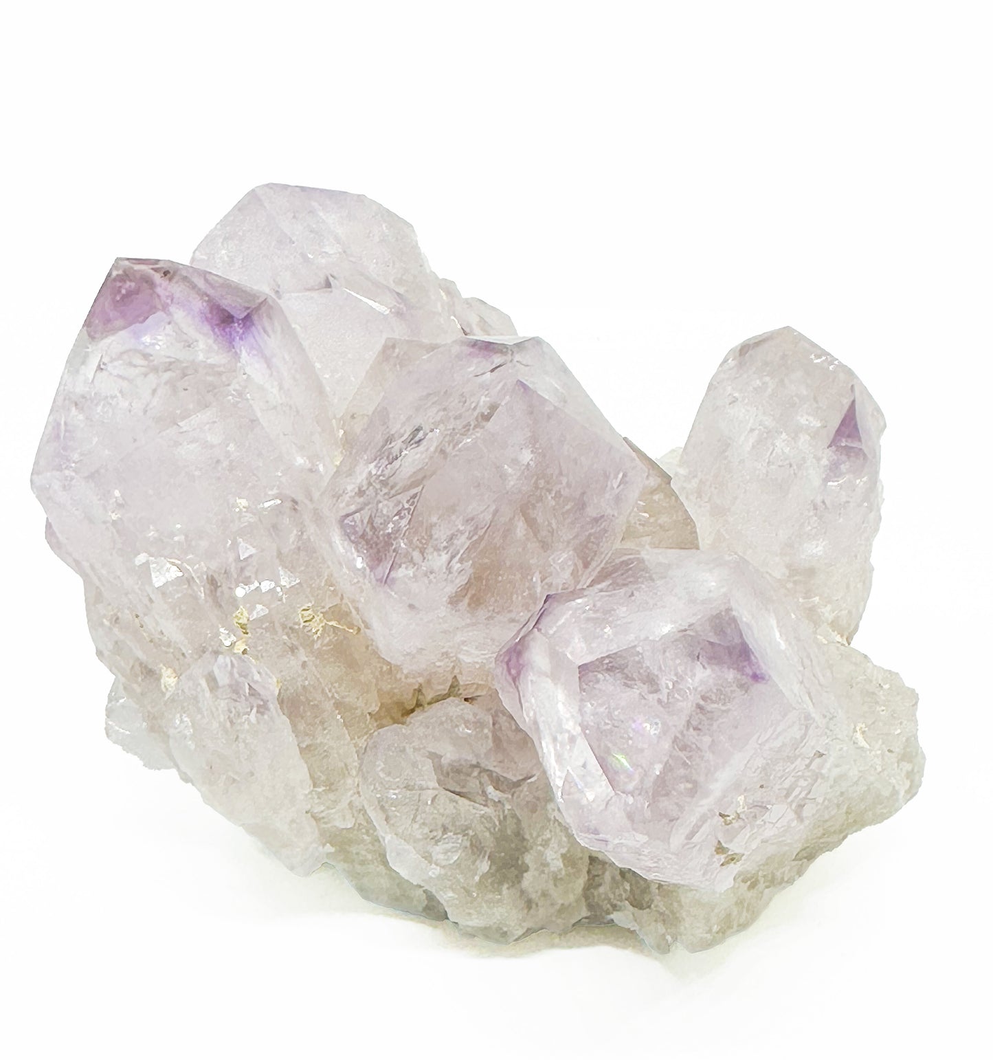 Phantom Amethyst and Smoky Quartz Cluster AMPH04