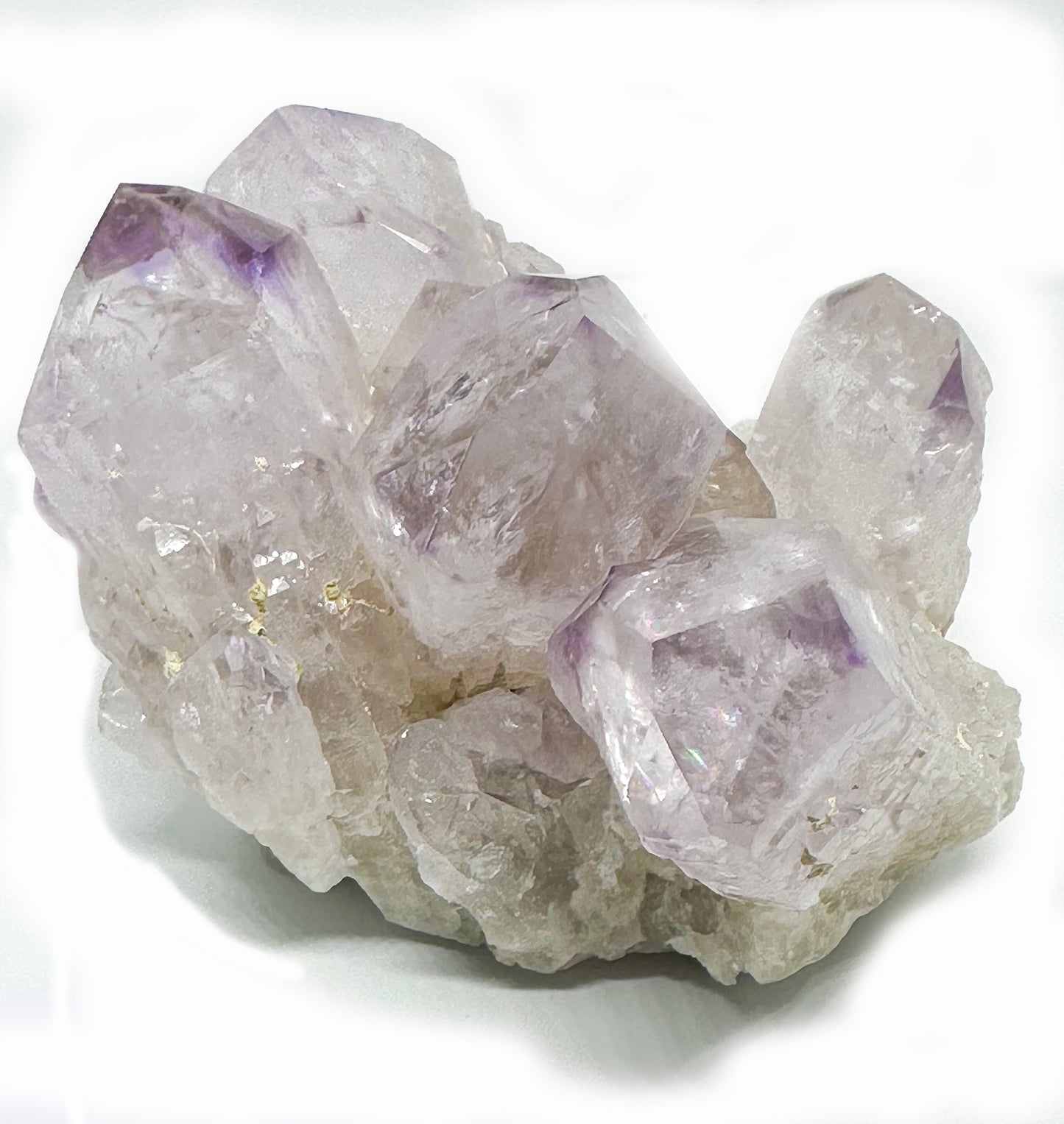 Phantom Amethyst and Smoky Quartz Cluster AMPH04