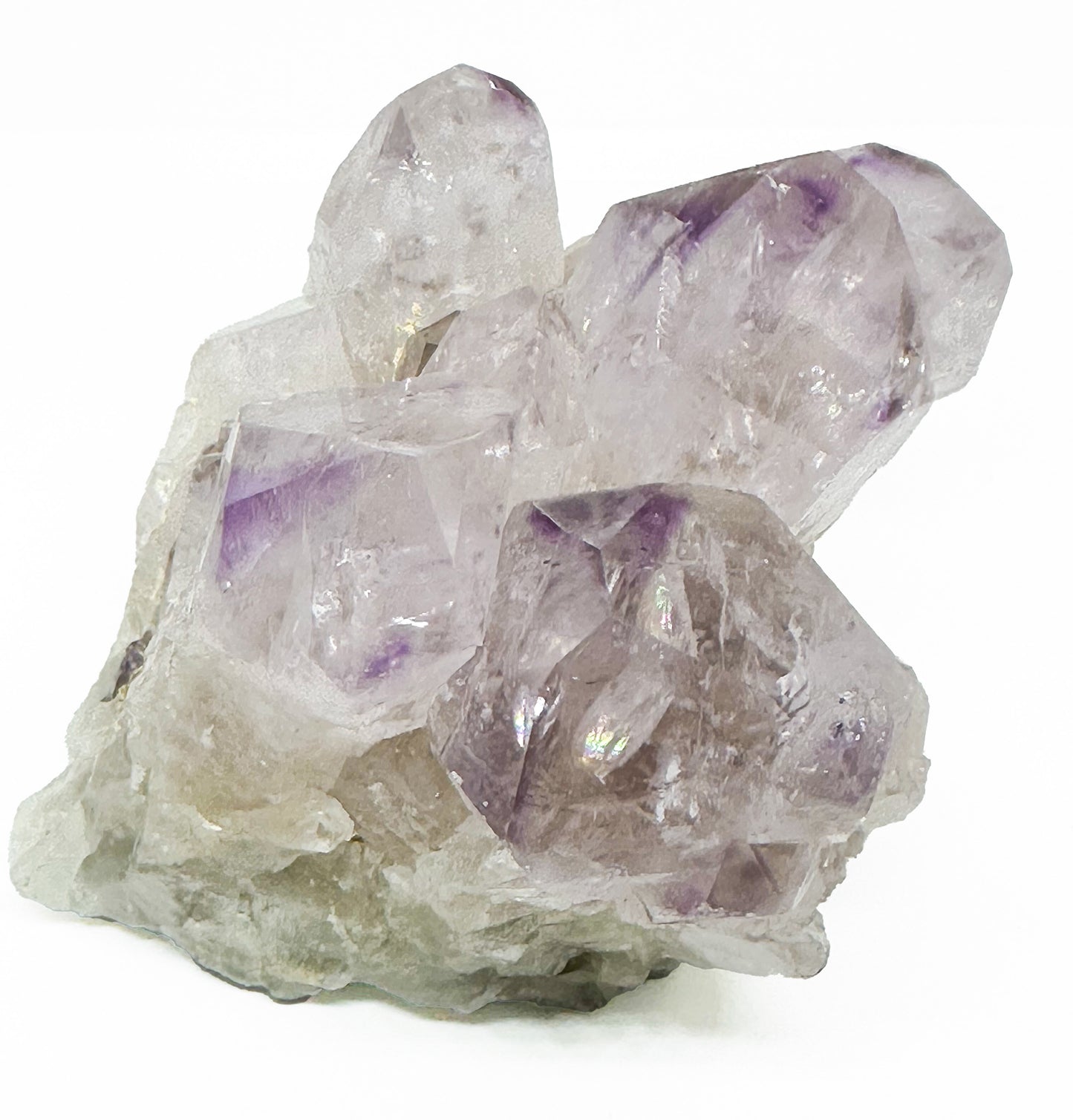 Phantom Amethyst and Smoky Quartz Cluster AMPH04