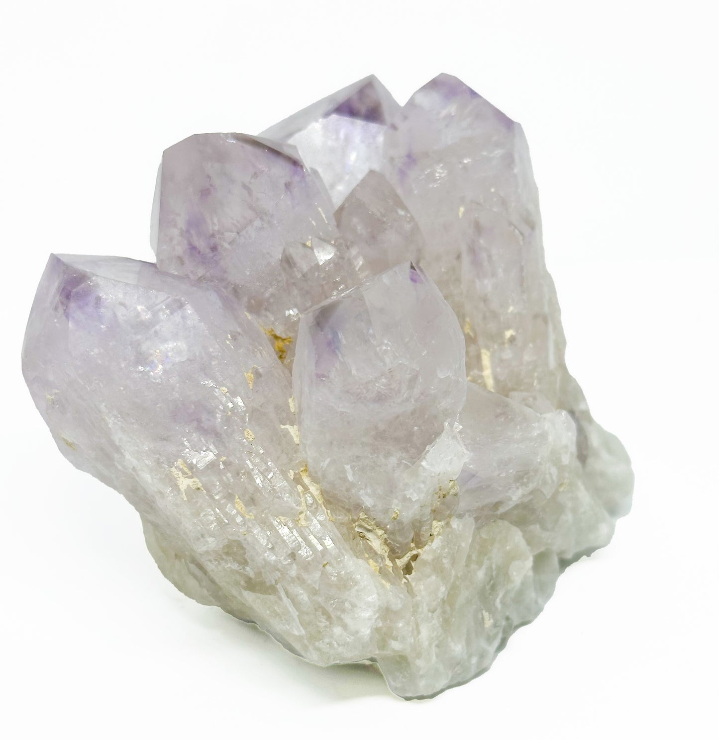 Phantom Amethyst and Smoky Quartz Cluster AMPH04