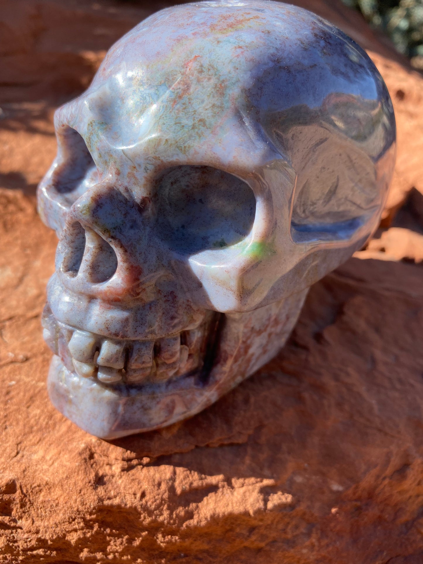 Skull, Purple Ocean Jasper SKL325